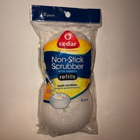 5/$10 O-Cedar Non-Stick Mesh Scrubbers with handle refills - Picture 8 of 9